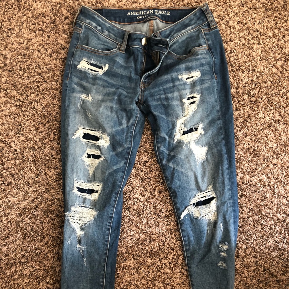 American Eagle Ripped Skinny Jean 8